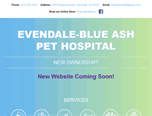 Tablet Screenshot of ebapethospital.com